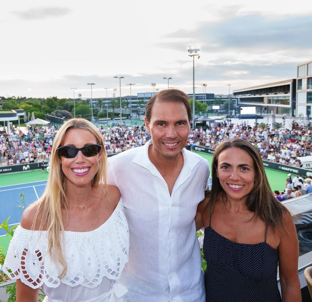 Rafa Nadal con su hermana Maribel