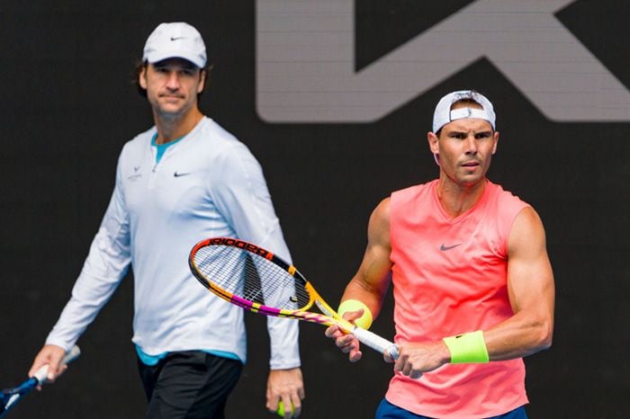 Rafa Nadal y Carlos Moyá