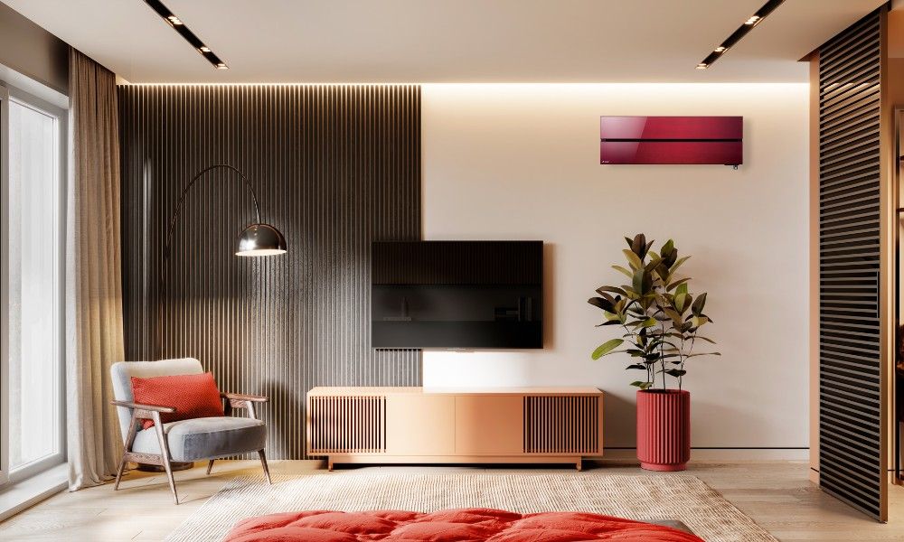 Salón con aire acondicionado