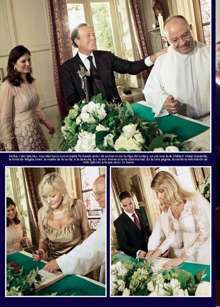 Boda de Julio Iglesias Jr. y Charisse Verhaert