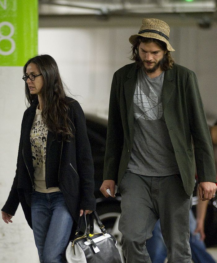 Asthon Kutcher y Demi Moore