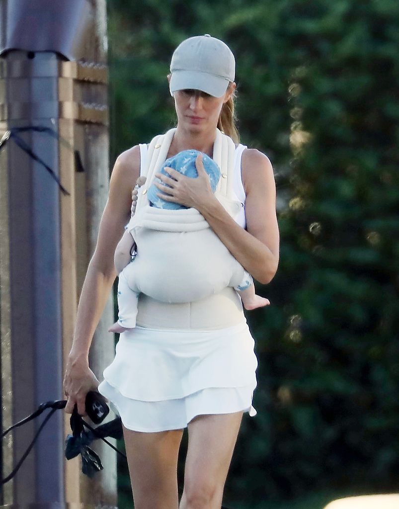 Gisele Bundchen con su hijo en Miami