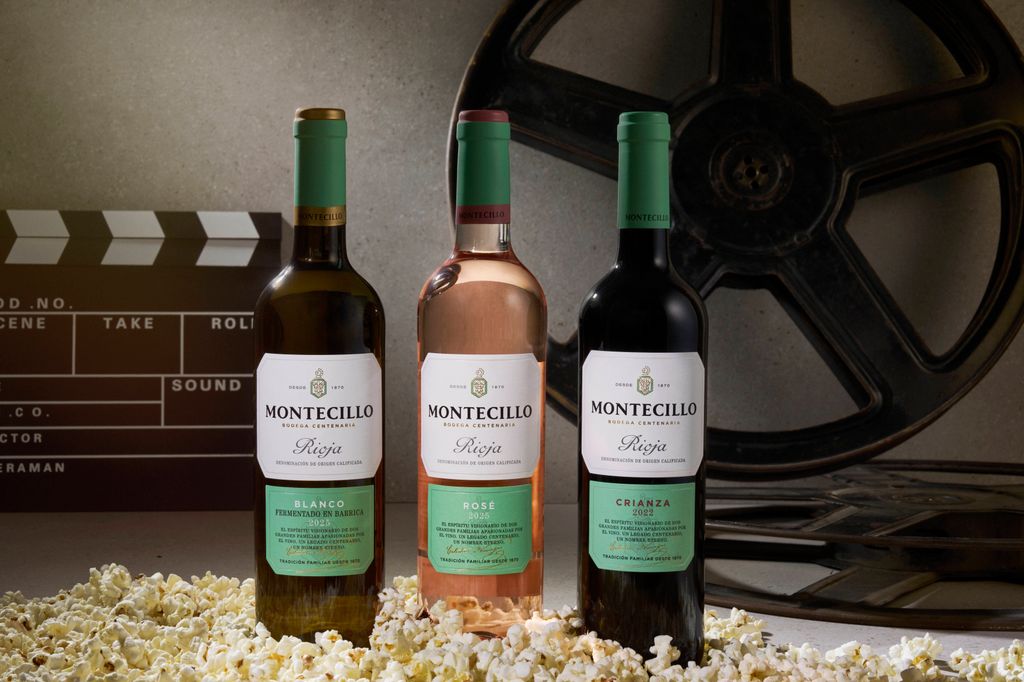 Los vinos de Montecillo que se tomarán durante la proyección de la película en La Terraza del Hotel Emperador.
