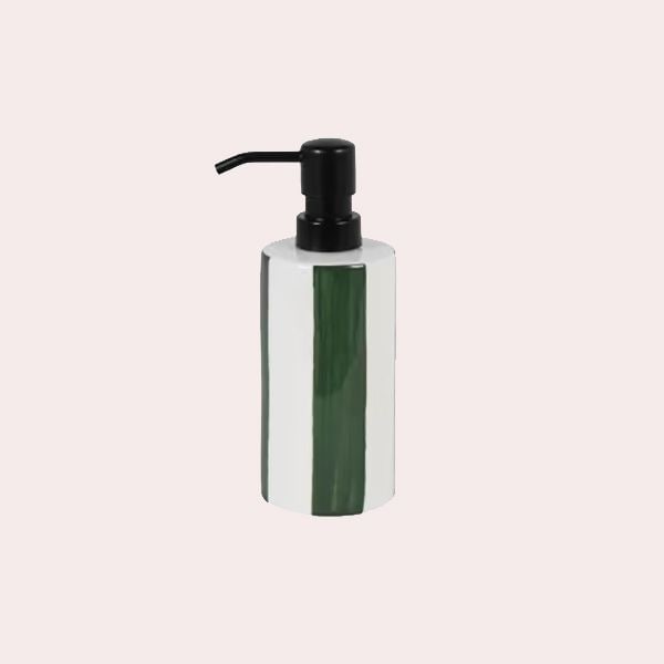 Sevilla Dispensador de Jabón de Gres Blanco y Verde de Maisons du Monde
