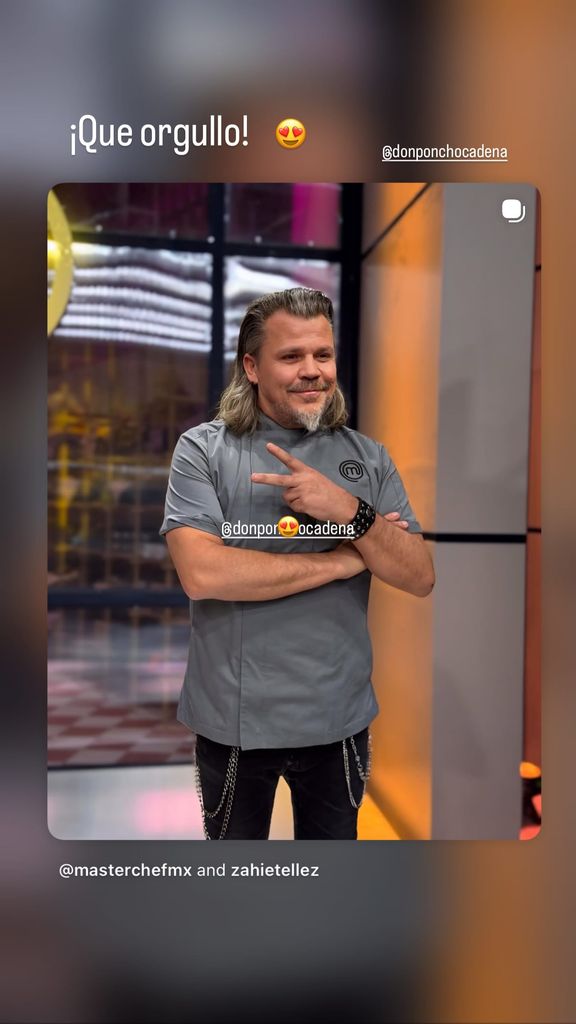 Litzy se mostró orgullosa del chef Poncho Cardona 