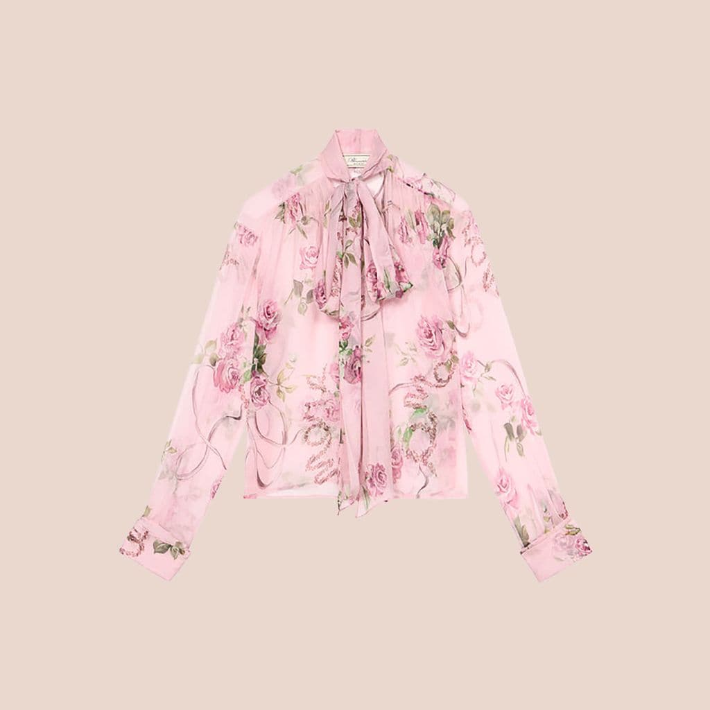 Blusa con lazada de Blumarine 2025