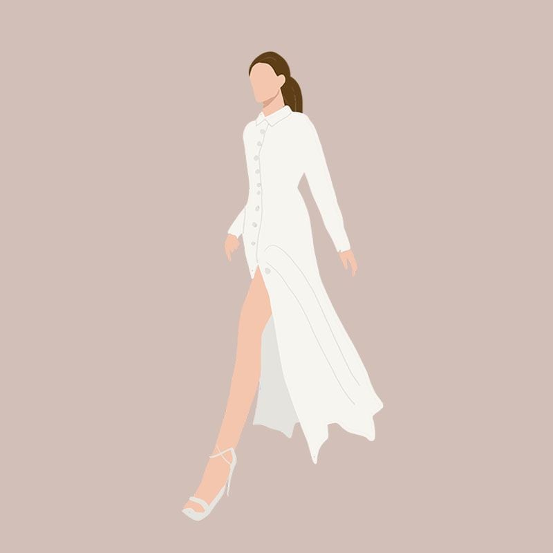 Vestido de novia naif