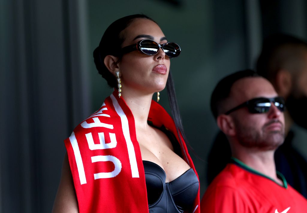 Georgina Rodriguez, apoyando a Cristiano en la Eurocopa