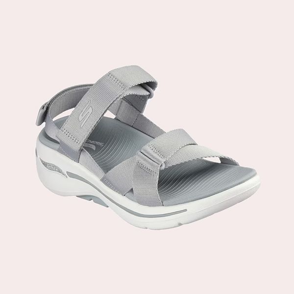 Sandalias de Cuña GO WALK Arch Fit de Mujer en Textil