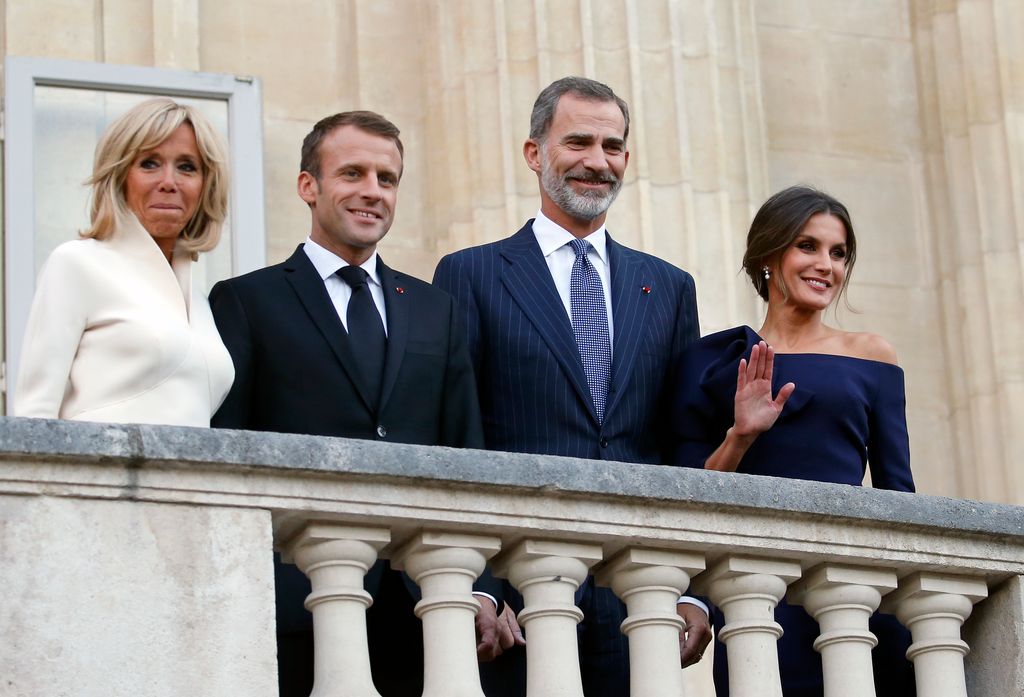 Felipe VI y Doña Letizia recibirán al presidente y la primera dama de Francia