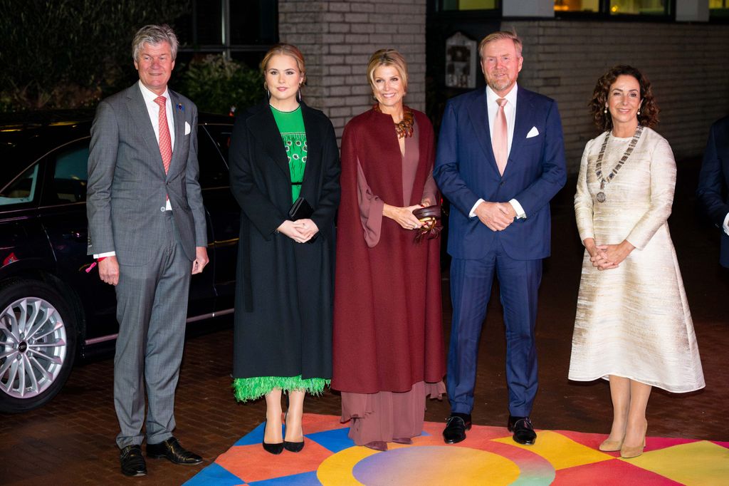 Los reyes Guillermo y Máxima con la princesa Amalia en el 750 aniversario de Ámsterdam