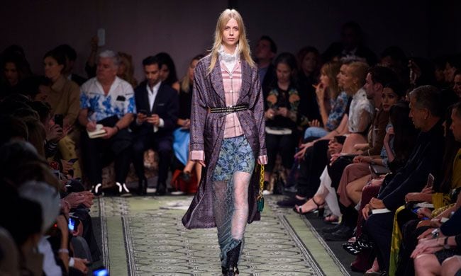 Desfile de Burberry