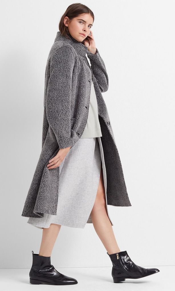 textured double faced coat de club monaco