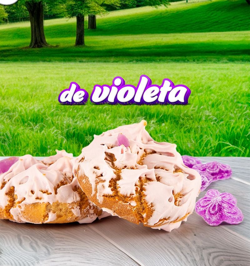 Rosquillas de San Isidro con sabor a violeta