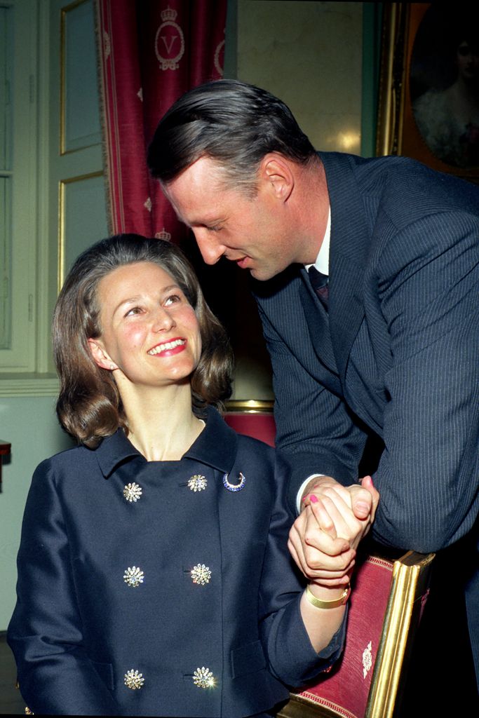 Los reyes de Noruega en Oslo en el año 1968