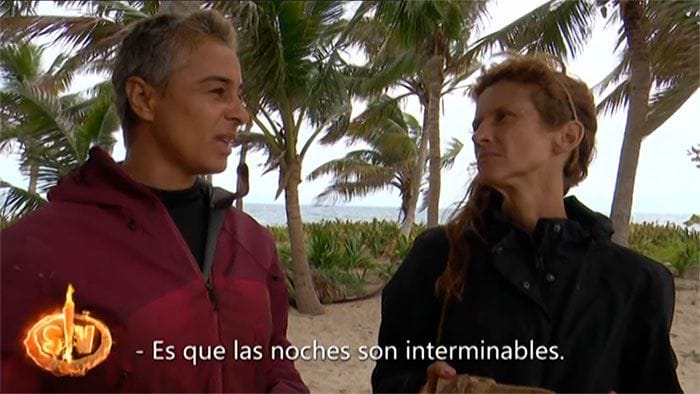 Ana María Aldón y Elena en Supervivientes