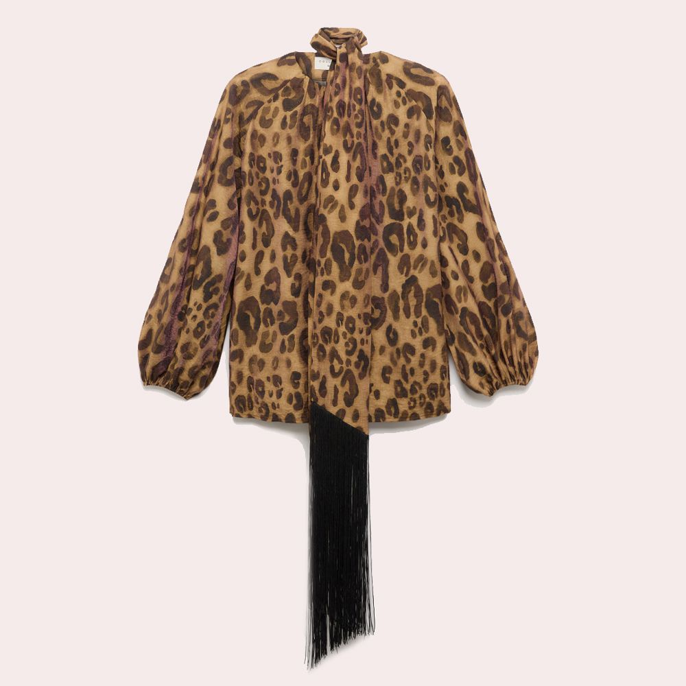 Blusa manga larga estampado animal print de mujer - Woman El Corte Inglés - Marrón