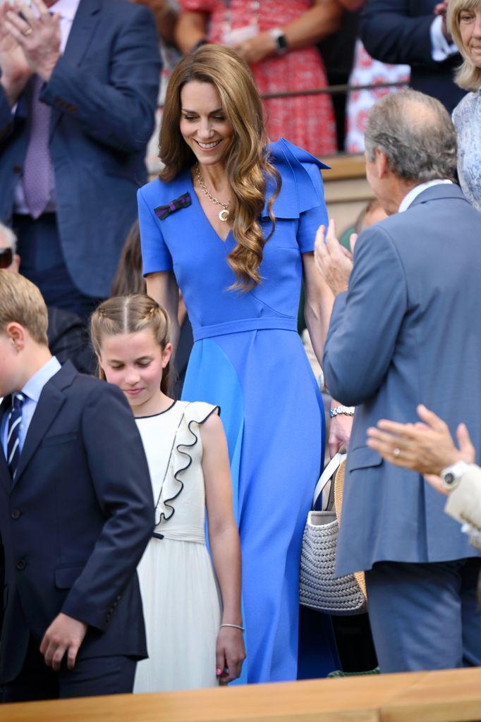 Kate Middleton, princesa de Gales, en la final masculina de Wimbledon 2025