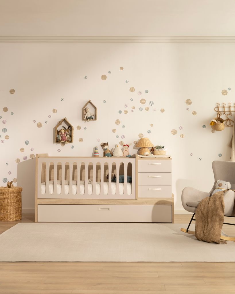 Cuna evolutiva, que se termina convirtiendo en cama infantil