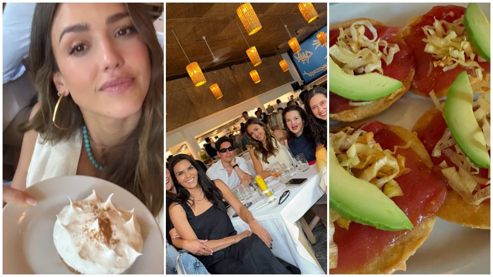 Jessica Alba disfrutó con sus amistades de una deliciosa gastronomía, después de su paseo por las Pirámides de Teotihuacán.
