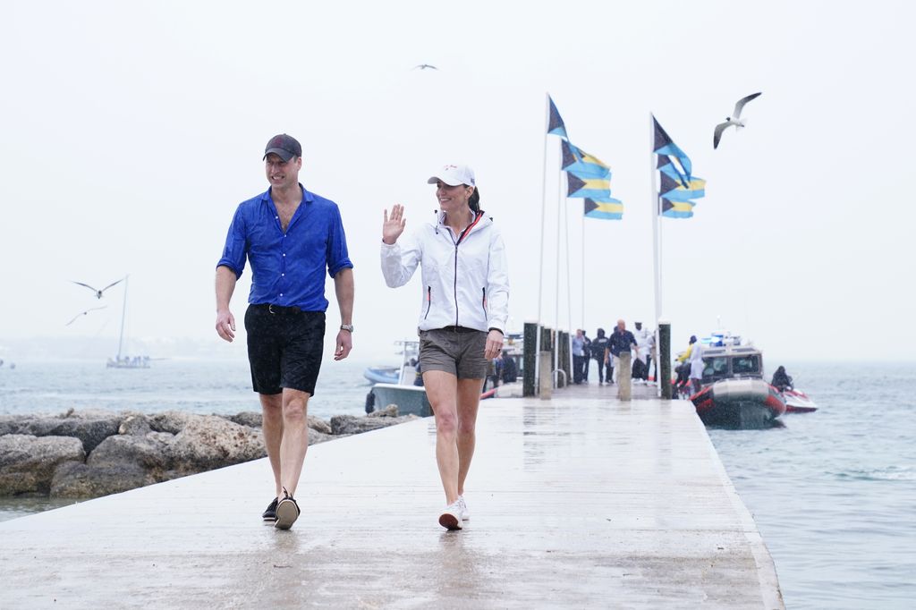 El príncipe Guillermo y Kate Middleton, durante su viaje a Belice en 2022