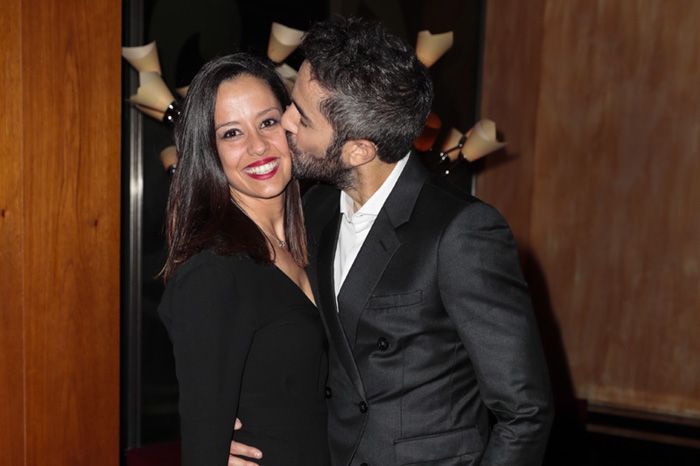 Roberto Leal con su mujer, la periodista Sara Rubio
