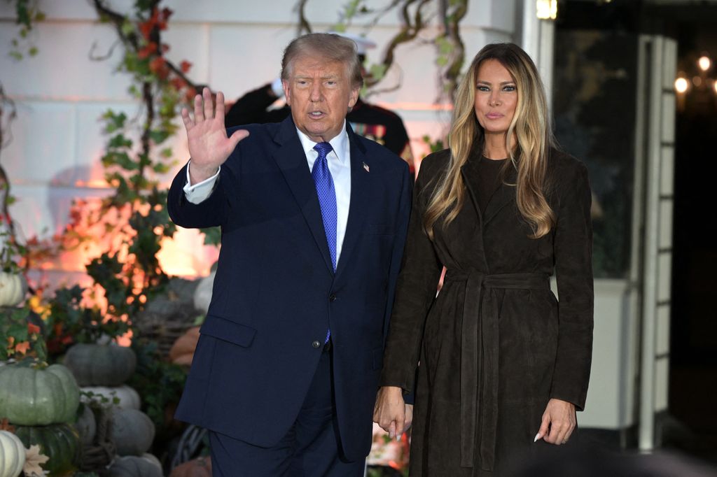 El presidente Donald Trump y la primera dama Melania Trump en los festejos de Halloween 2026 en la Casa Blanca, en Washington, DC.
