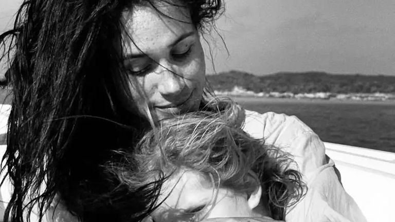 Meghan Markle con Lilibet Diana