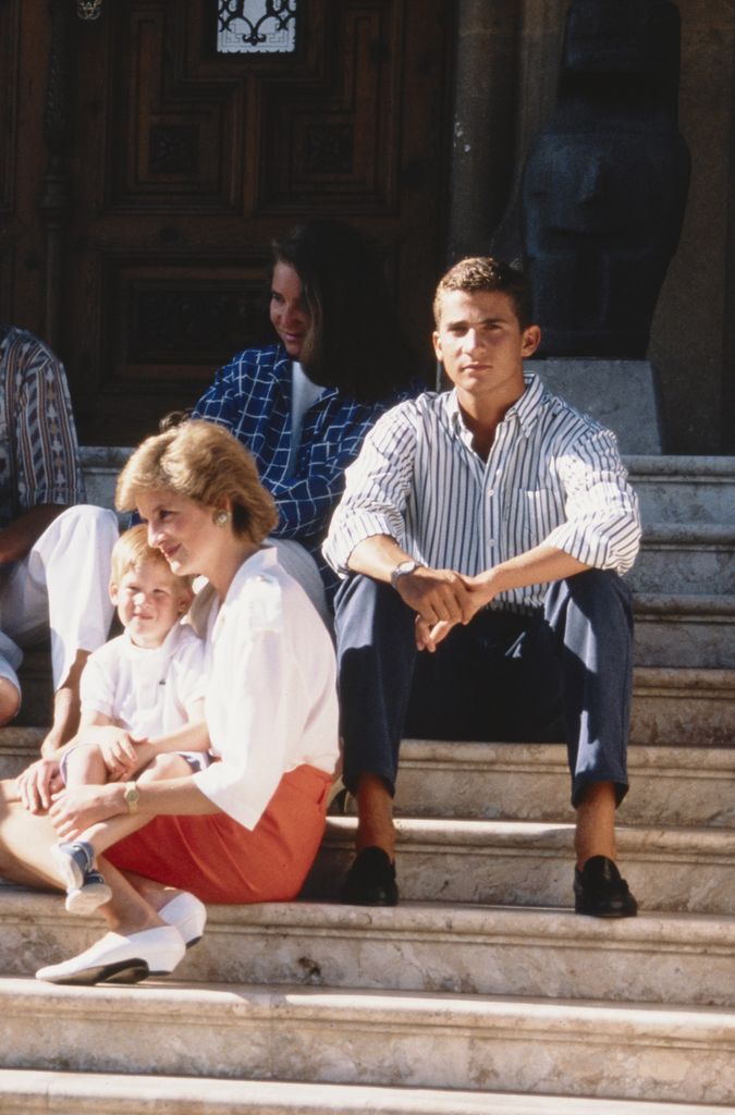 Felipe de Borbón en Marivent junto a Lady Di