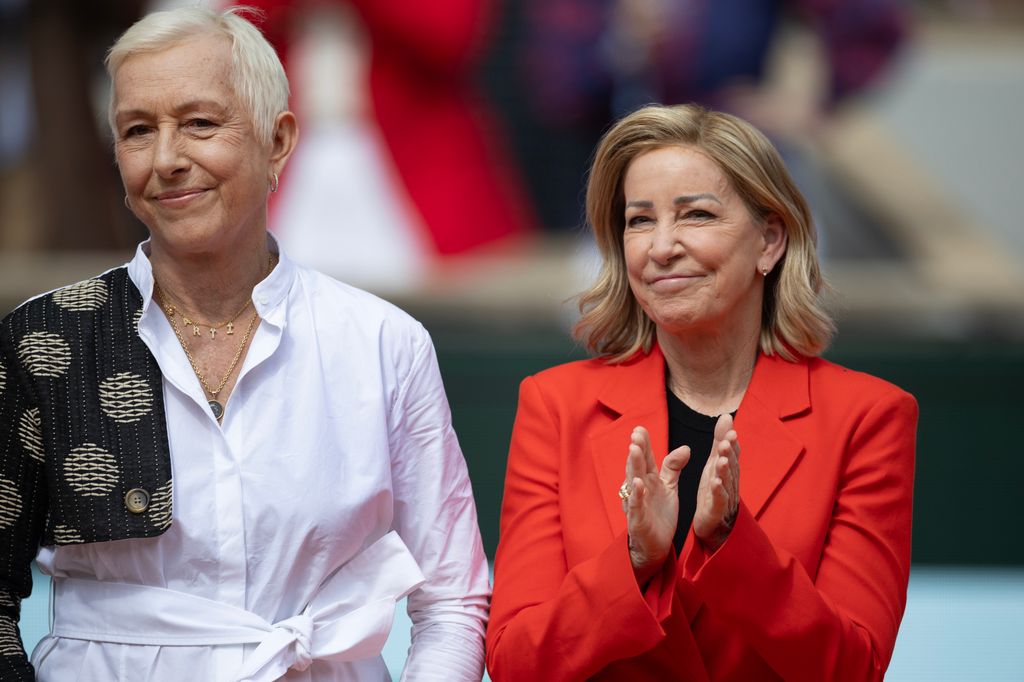 Martina Navratilova y Chris Evert, en la final del Roland Garros 2024