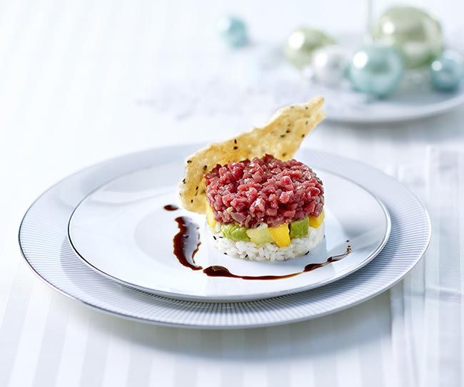 Tartar de stack de sushi