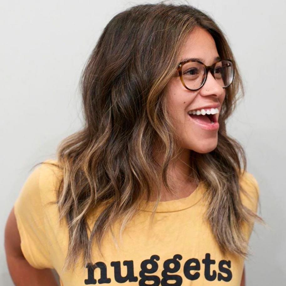 gina rodr guez con mechas balayage