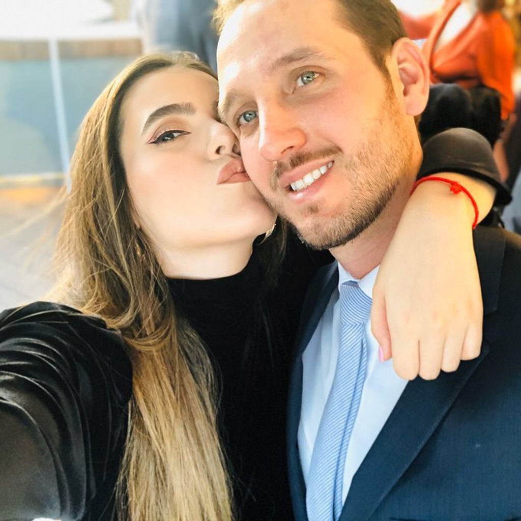 Camila Fernández y su esposo