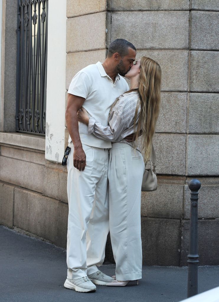 Alejandra Onieva y Jesse Williams el 4 de septiembre de 2025 en Milán, Italiaa