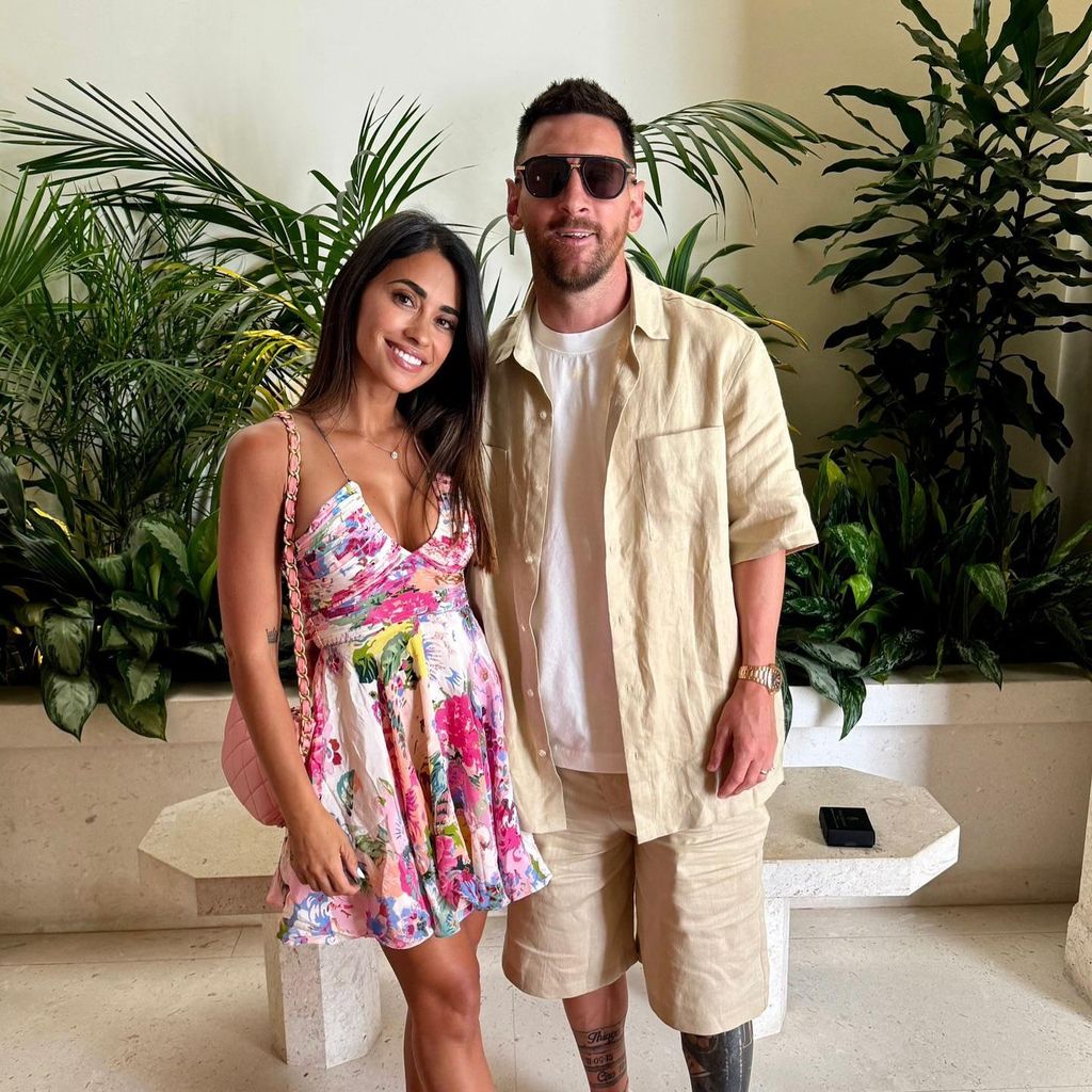 Antonela Roccuzzo y Lionel Messi