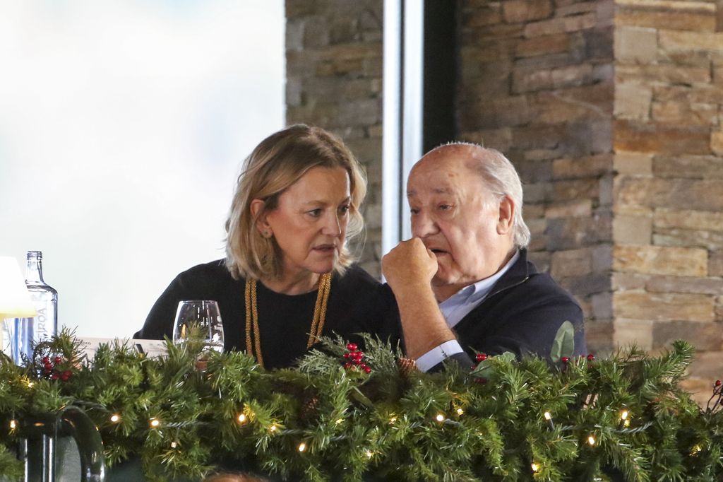 Amancio con Flora Perez