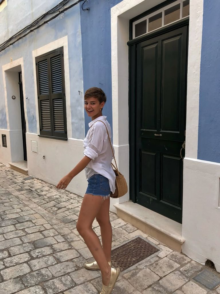 Laura Escanes en Ciutadella, Menorca