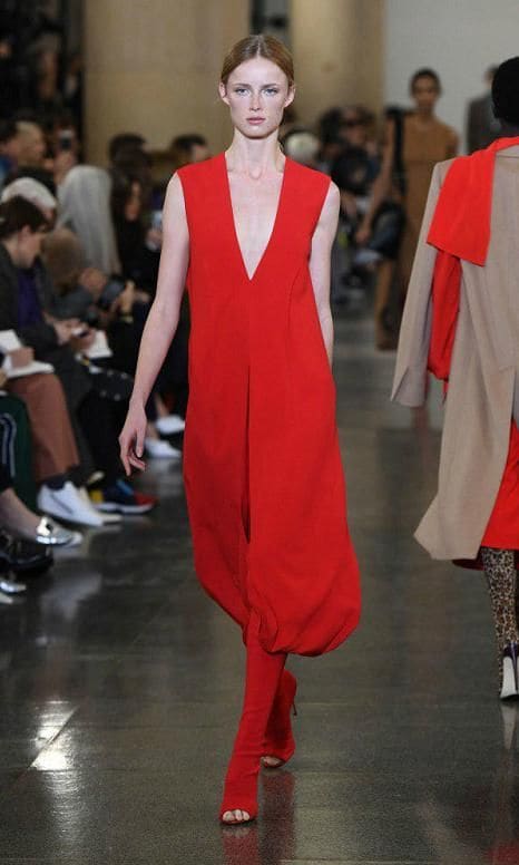 rojo tonos tendencia invierno victoria beckham runway7