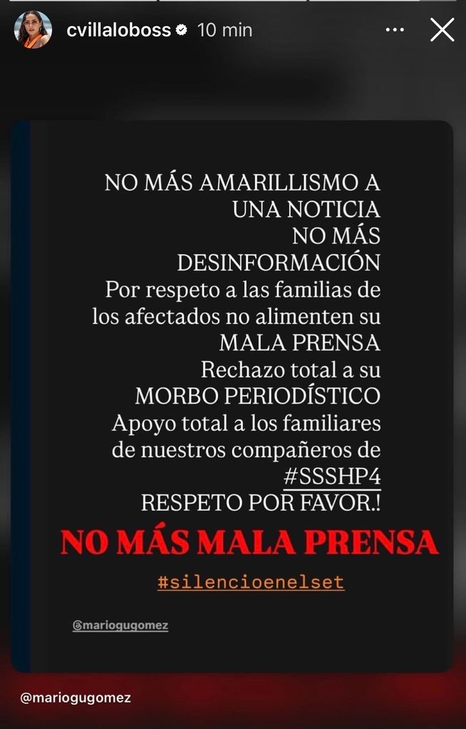 Este es el mensaje que han replicado los actores y la producción, en respuesta a las imágenes que circulan en redes. 