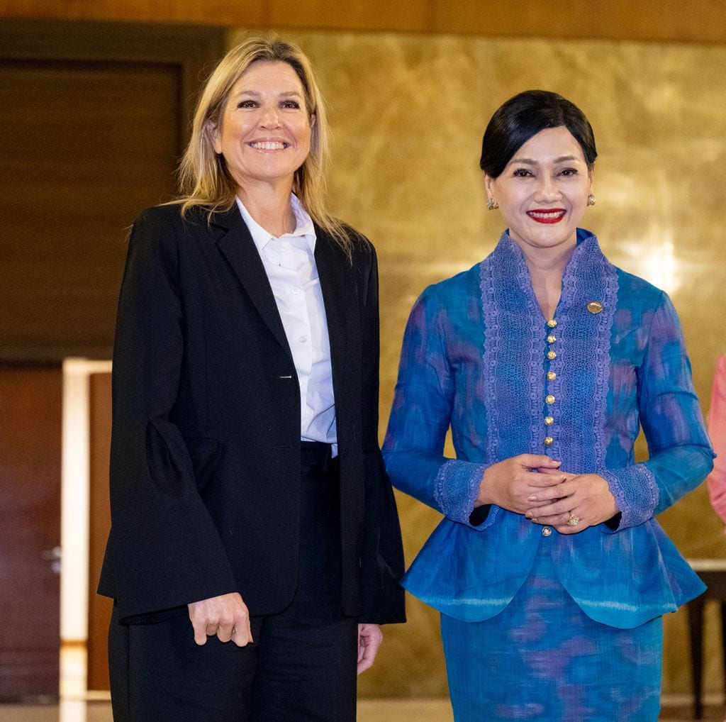 La reina Máxima de Holanda en su visita oficial a Indonesia.