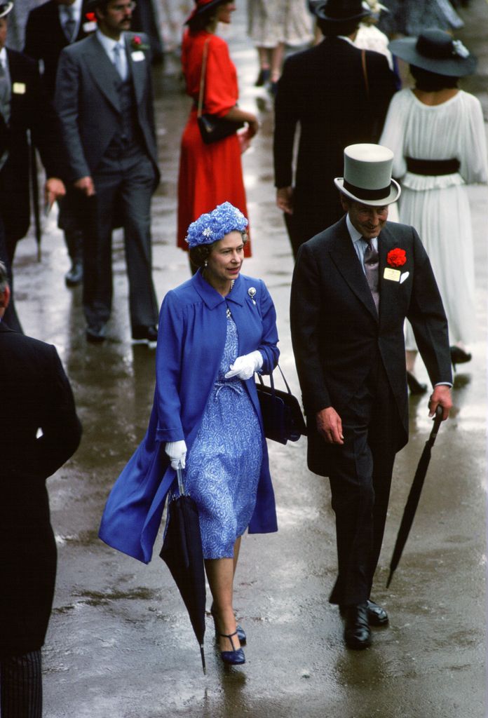 La reina Isabel II en Royal Ascot.