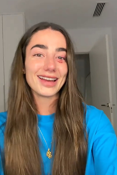 Lola, al inicio del vídeo que ha subido a TikTok, y en el que anuncia que deja las redes sociales