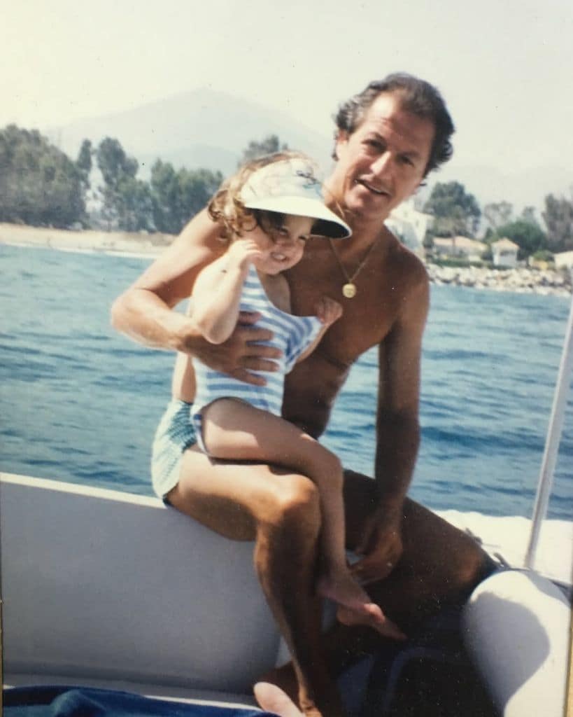 Un recuerdo de la infancia de Isabelle junto a su padre