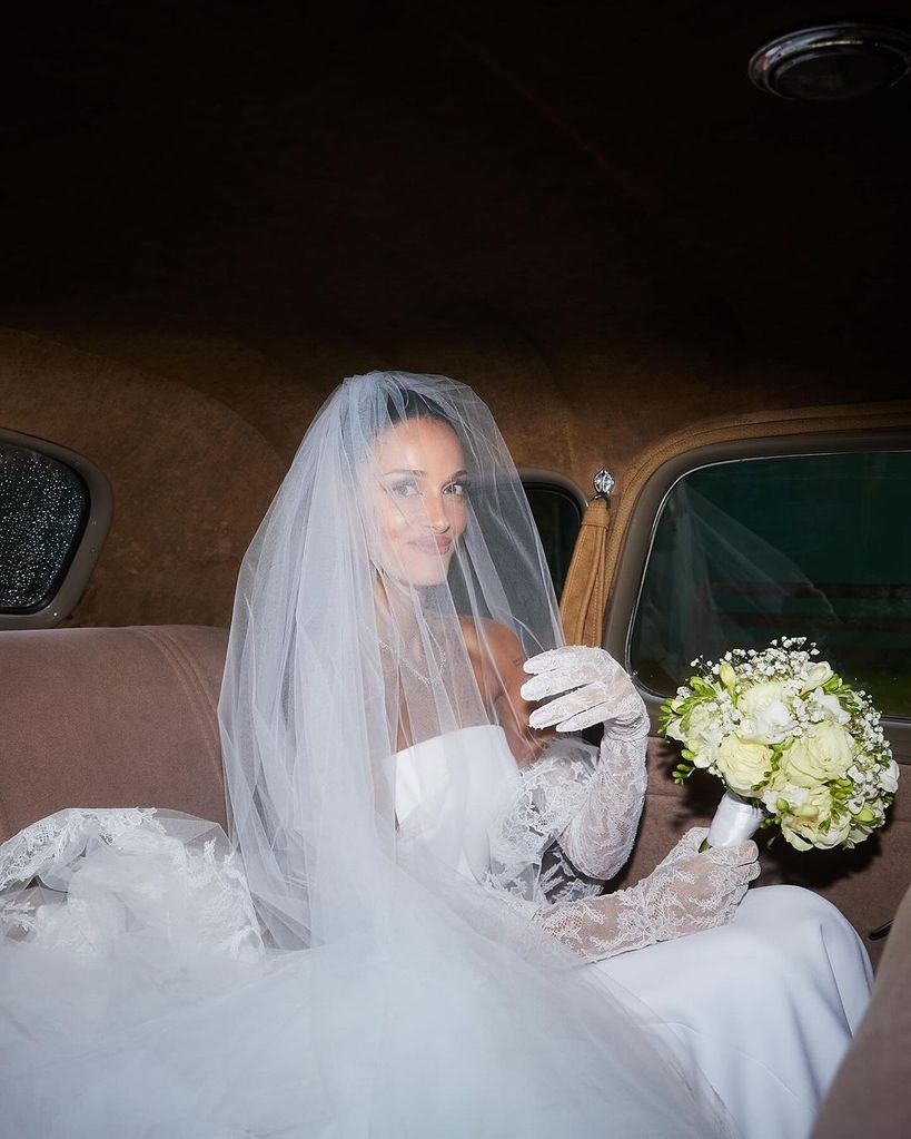 El vestido de novia de Oriana Sabatini en su boda con Paulo Dybala