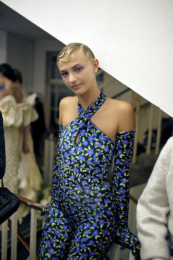 Mia Regan Richard Quinn backstage