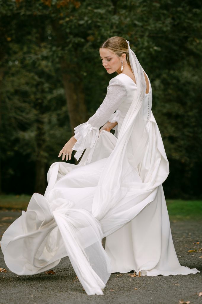 boda en San Sebastián de Ainhoa con vestido de María Gadea