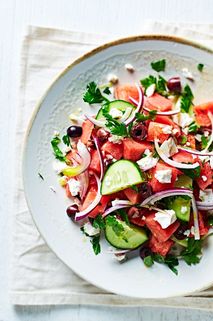 Ensalada de sandía y pepino