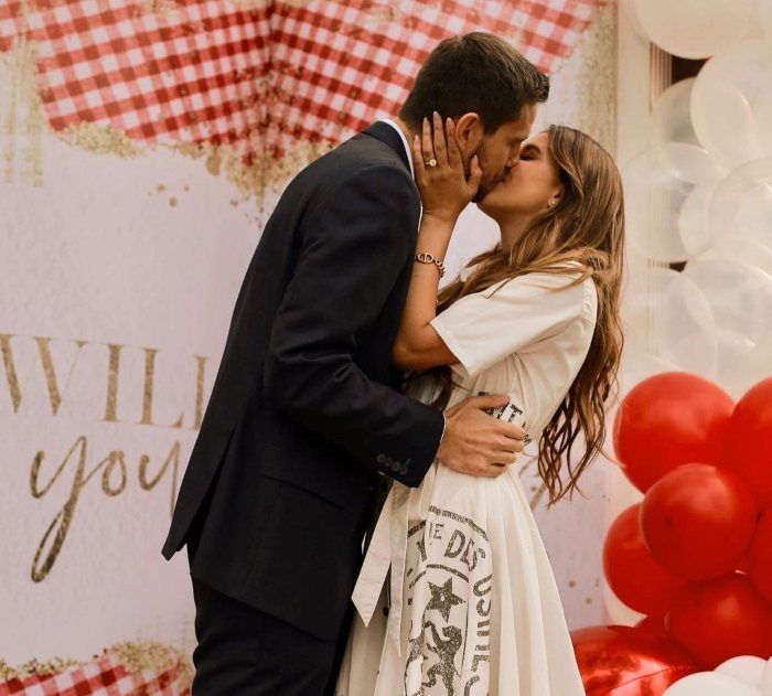 Paulina Goto y su novio Rodrigo Saval