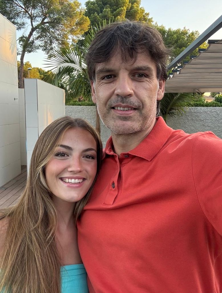 Fernando Morientes y su hija Gabriella