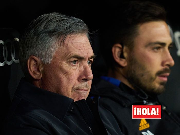 Imagen de Carlo Ancelotti con su hijo Davide 